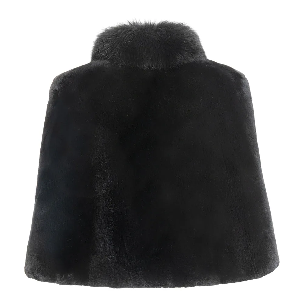 SARA Short sheared beaver cape