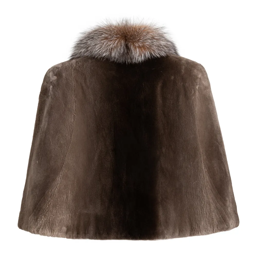 SARA Short sheared beaver cape