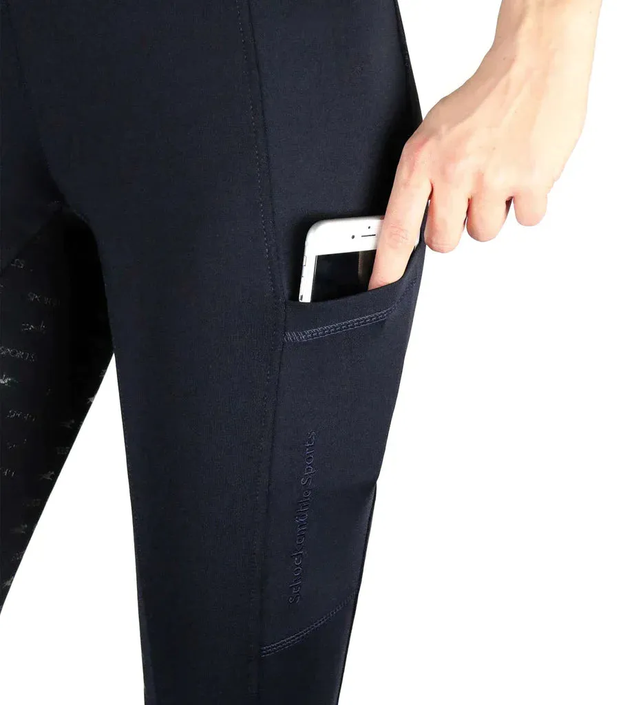 Schockemohle Pocket Riding Tights Ocean