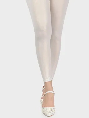 Shimmer Tights-Off White