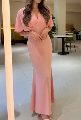 Slim-Fit Gown With Pure Powder