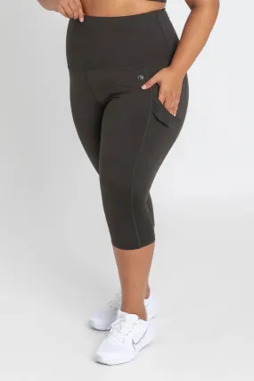 Smart Pocket 3/4 Length Tight - Forest Night