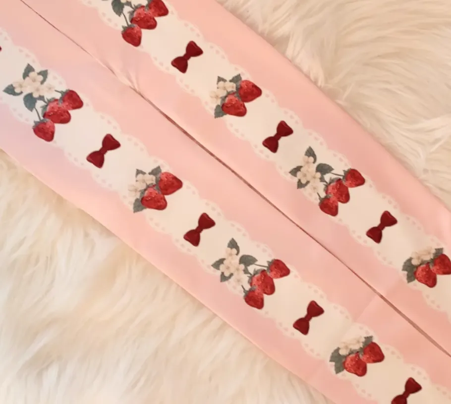 Strawberry Bow Tights