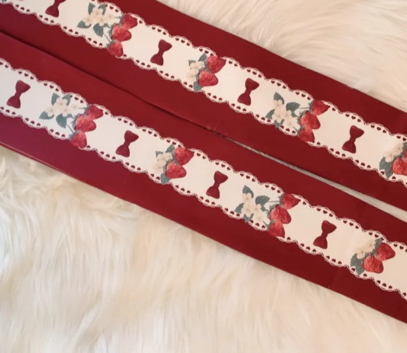 Strawberry Bow Tights