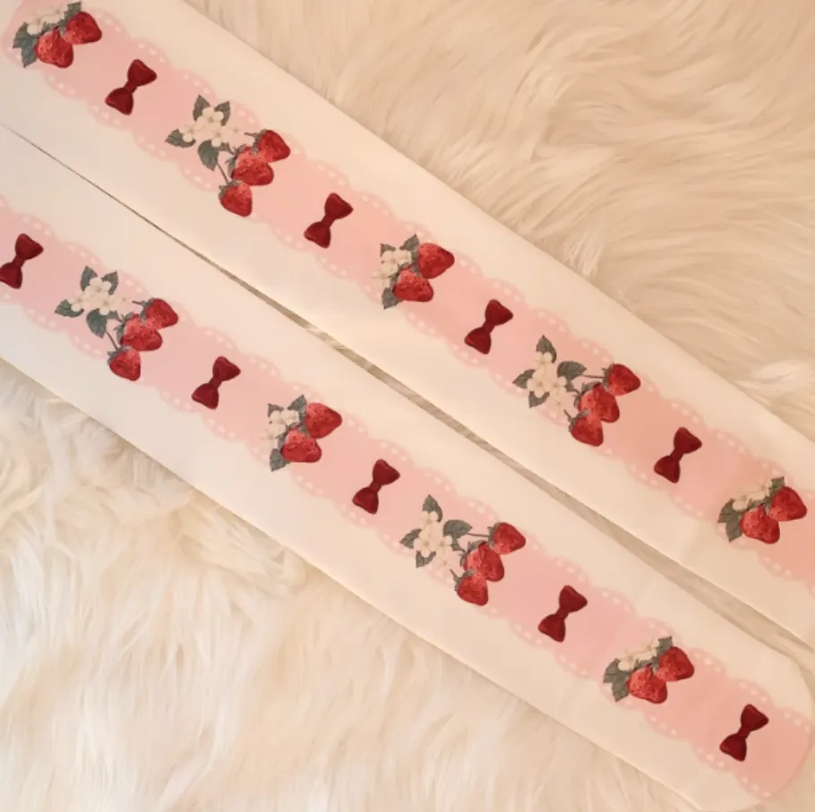 Strawberry Bow Tights