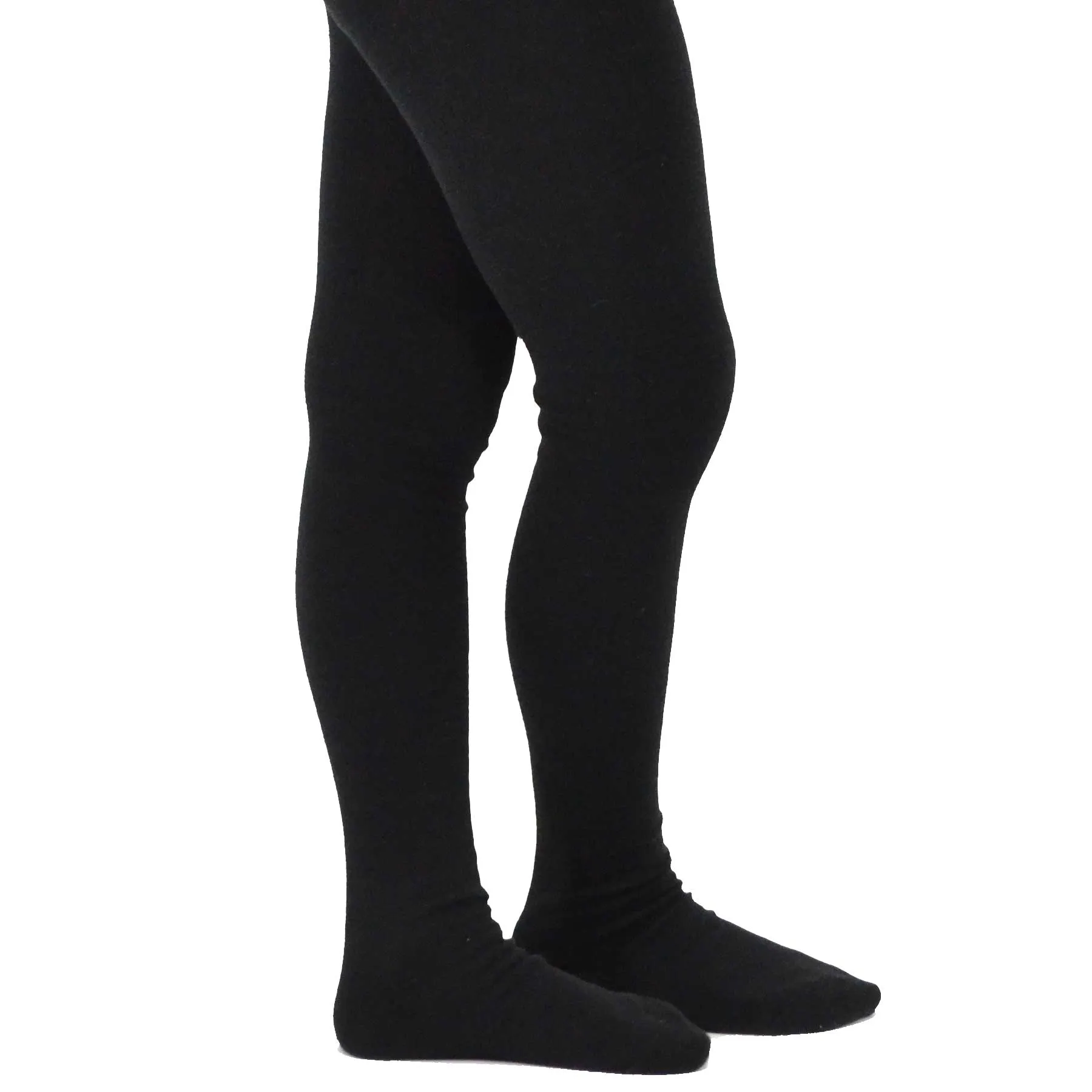 TeeHee Socks Kid's Casual Cotton Tights Black 3-Pack (T1565)