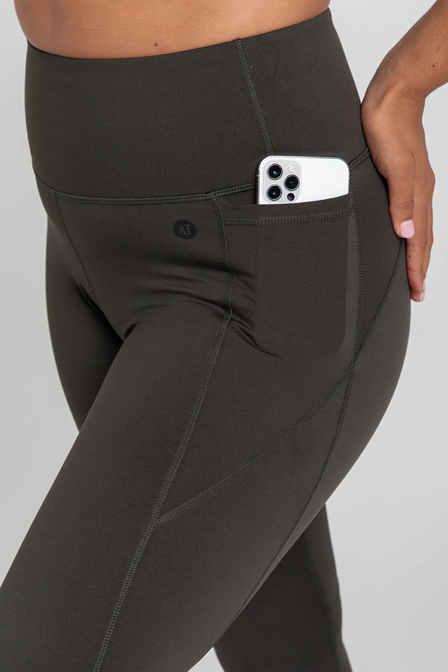 Training Pocket 3/4 Length Tight - Forest Night