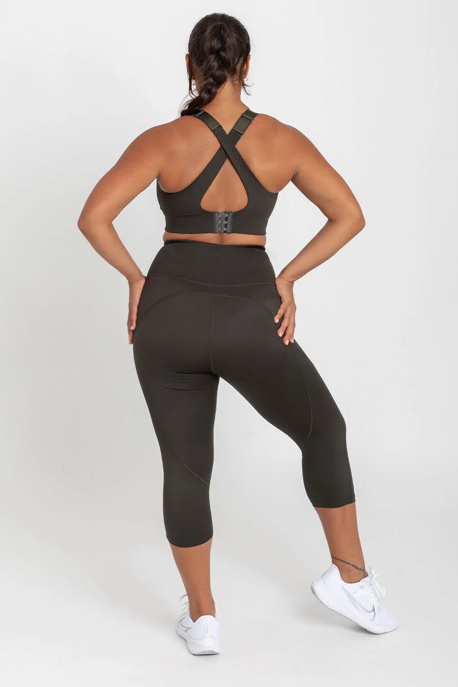 Training Pocket 3/4 Length Tight - Forest Night