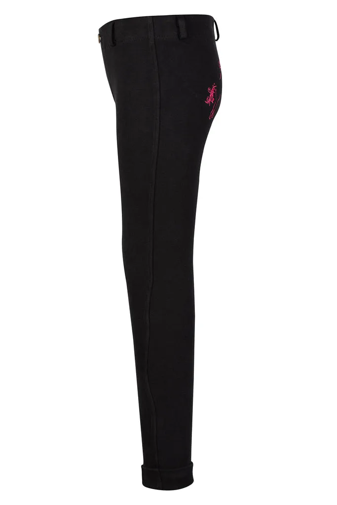 TuffRider Children's Whimsical Horse Embroidered Pull-On Jodhpurs