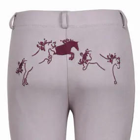 TuffRider Children's Whimsical Horse Embroidered Pull-On Jodhpurs