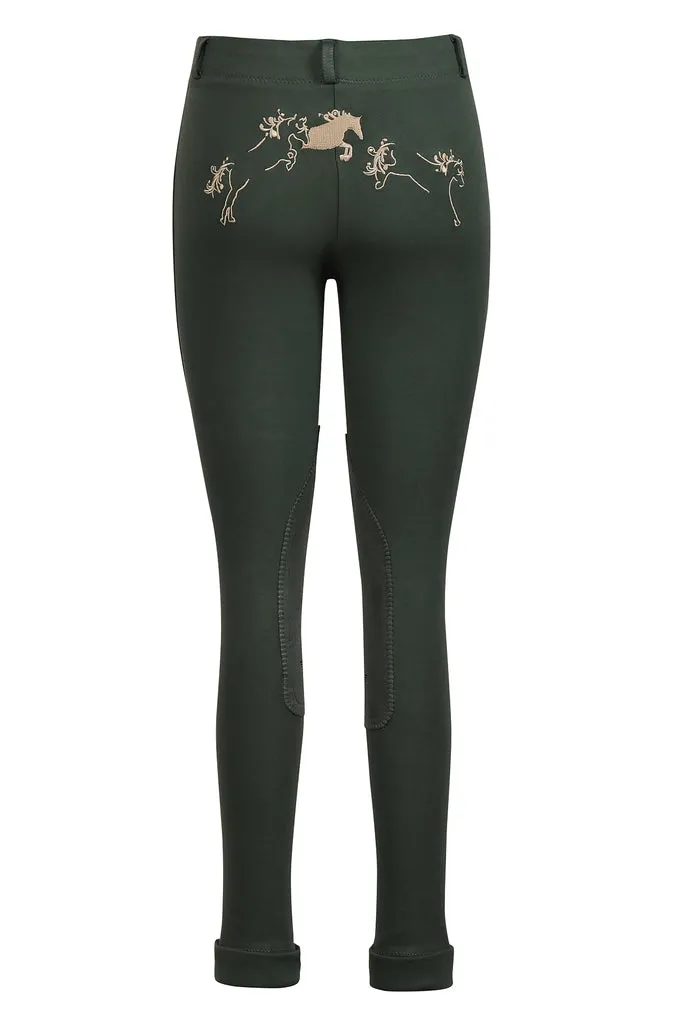 TuffRider Children's Whimsical Horse Embroidered Pull-On Jodhpurs