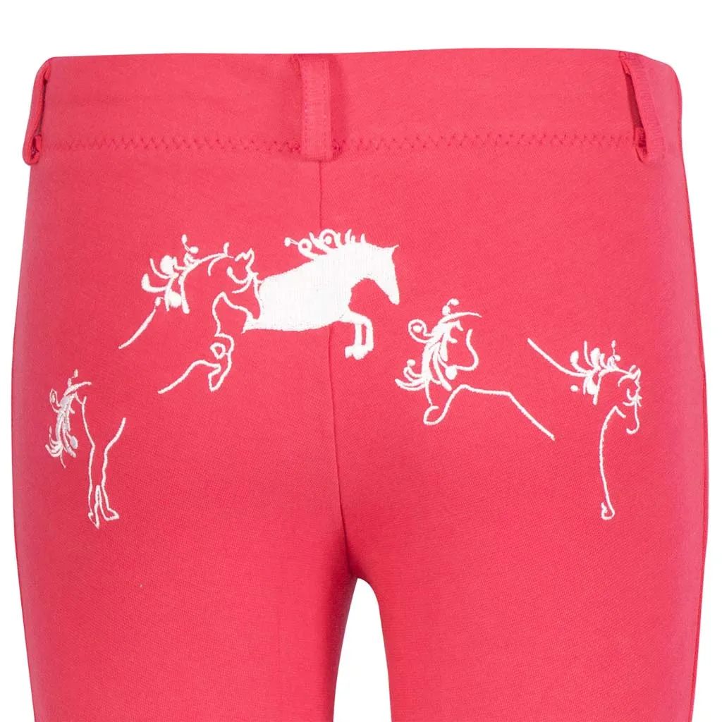 TuffRider Children's Whimsical Horse Embroidered Pull-On Jodhpurs