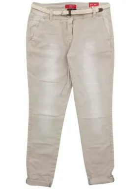 TWO TONED CHINO PANTS WITH BELT