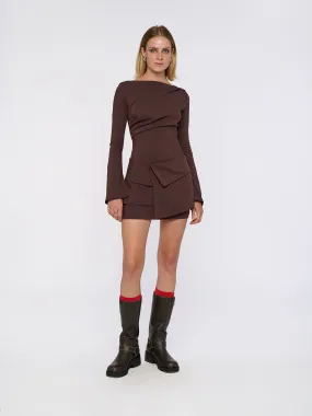 UMA mini dress - chocolate