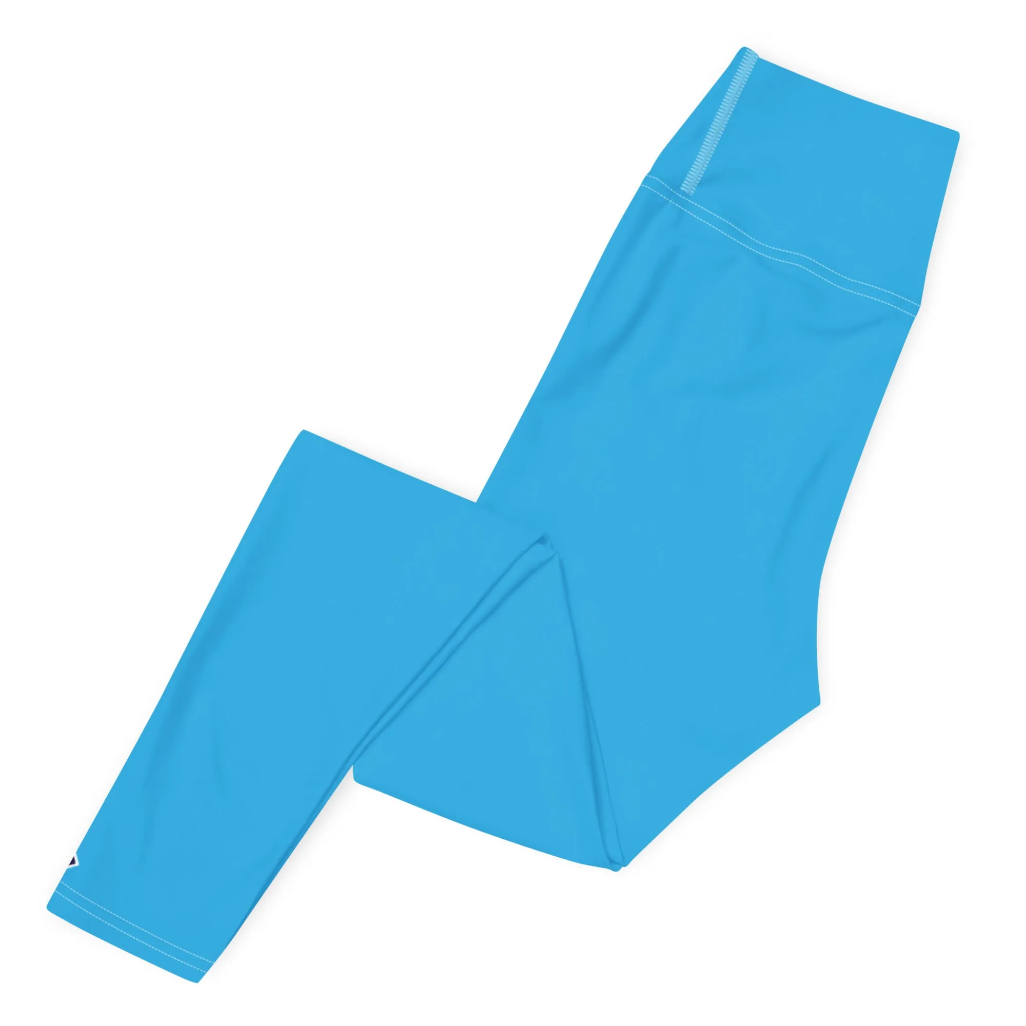 Urban Chic: Women's Solid Color Yoga Pants Leggings - Cyan