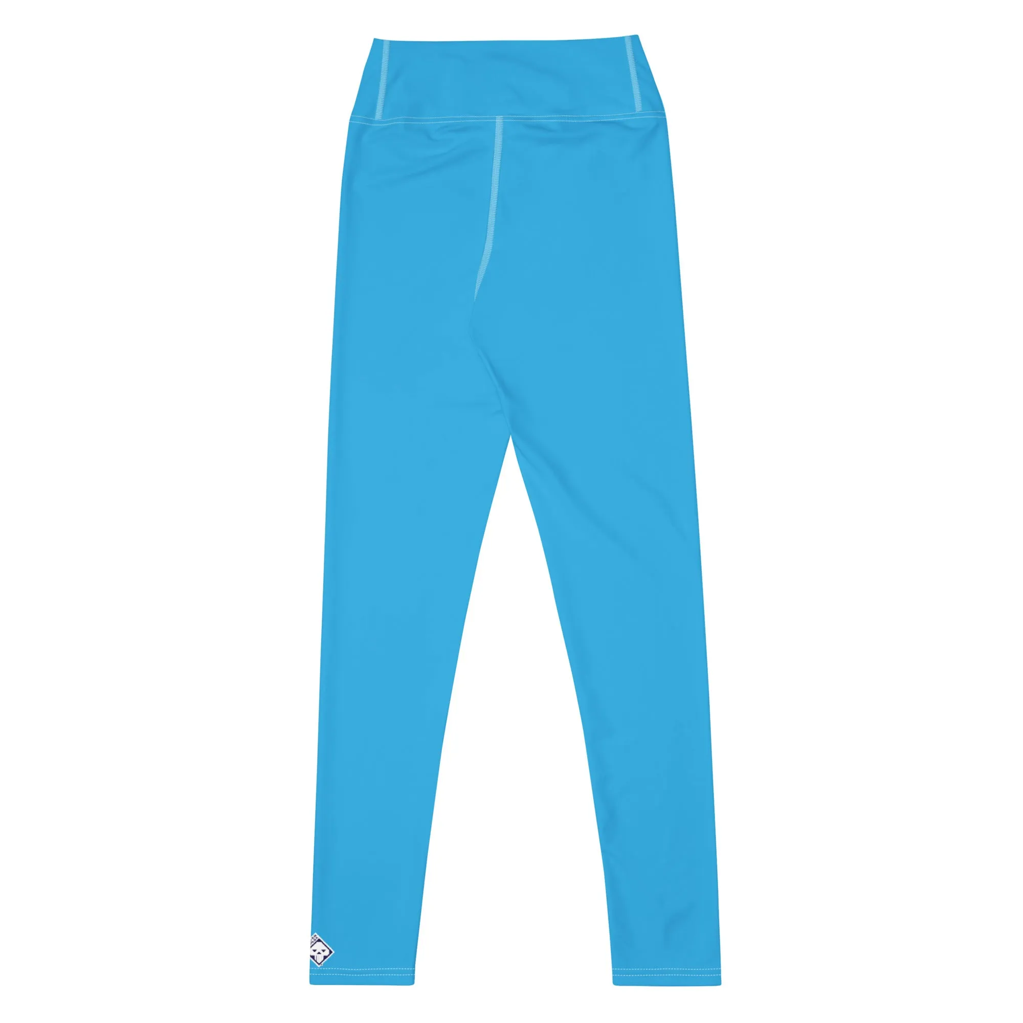 Urban Chic: Women's Solid Color Yoga Pants Leggings - Cyan