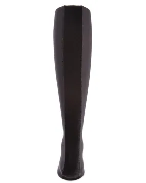 Velvet Back Seam Opaque Girls Tights