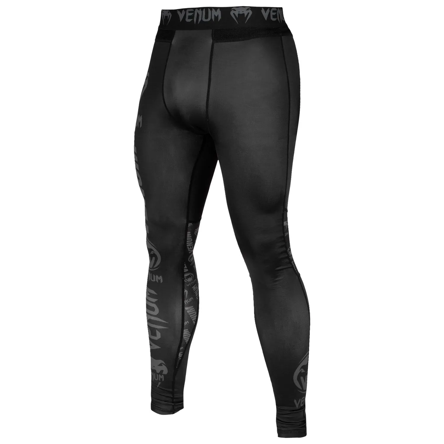 Venum Logos Tights - Black/Black