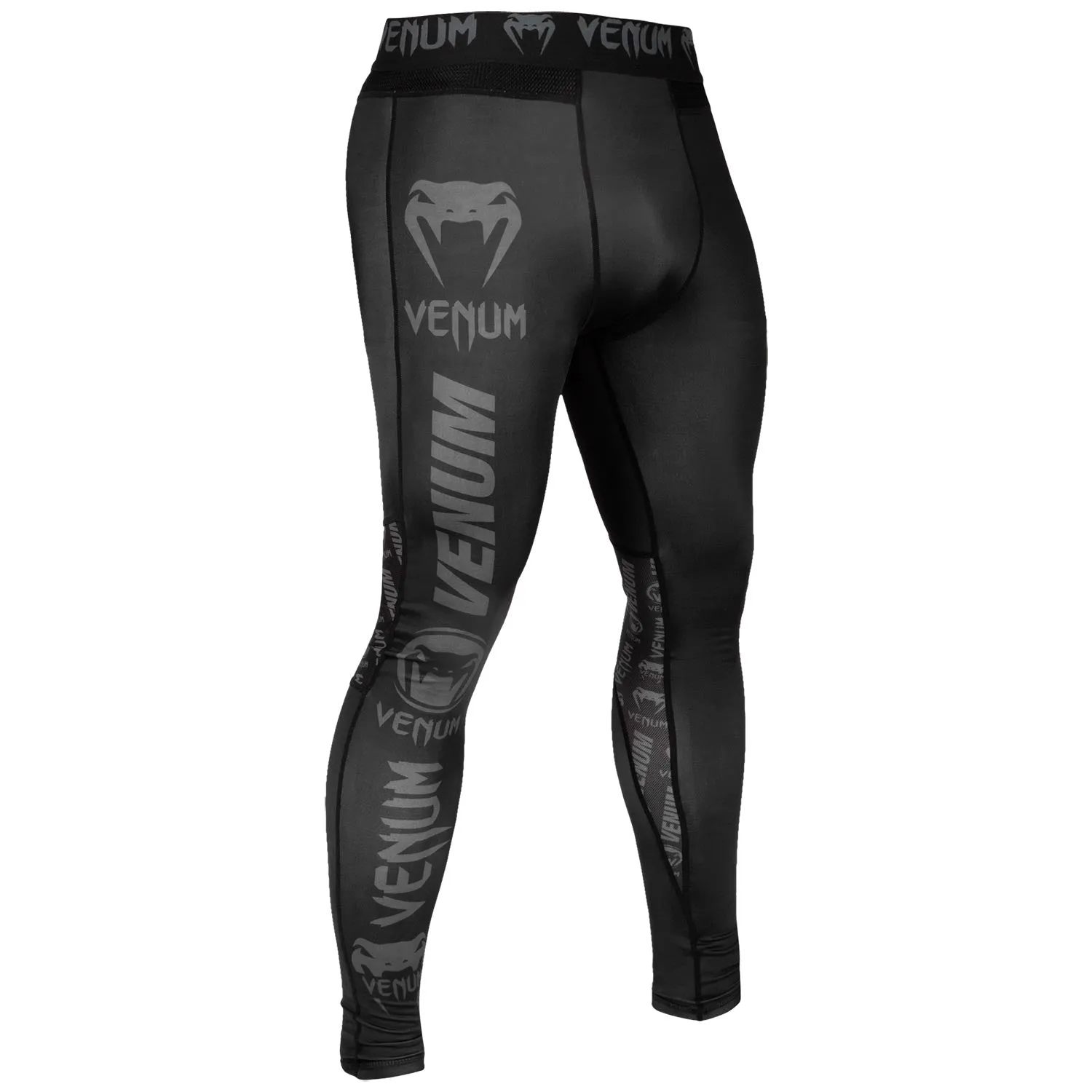 Venum Logos Tights - Black/Black