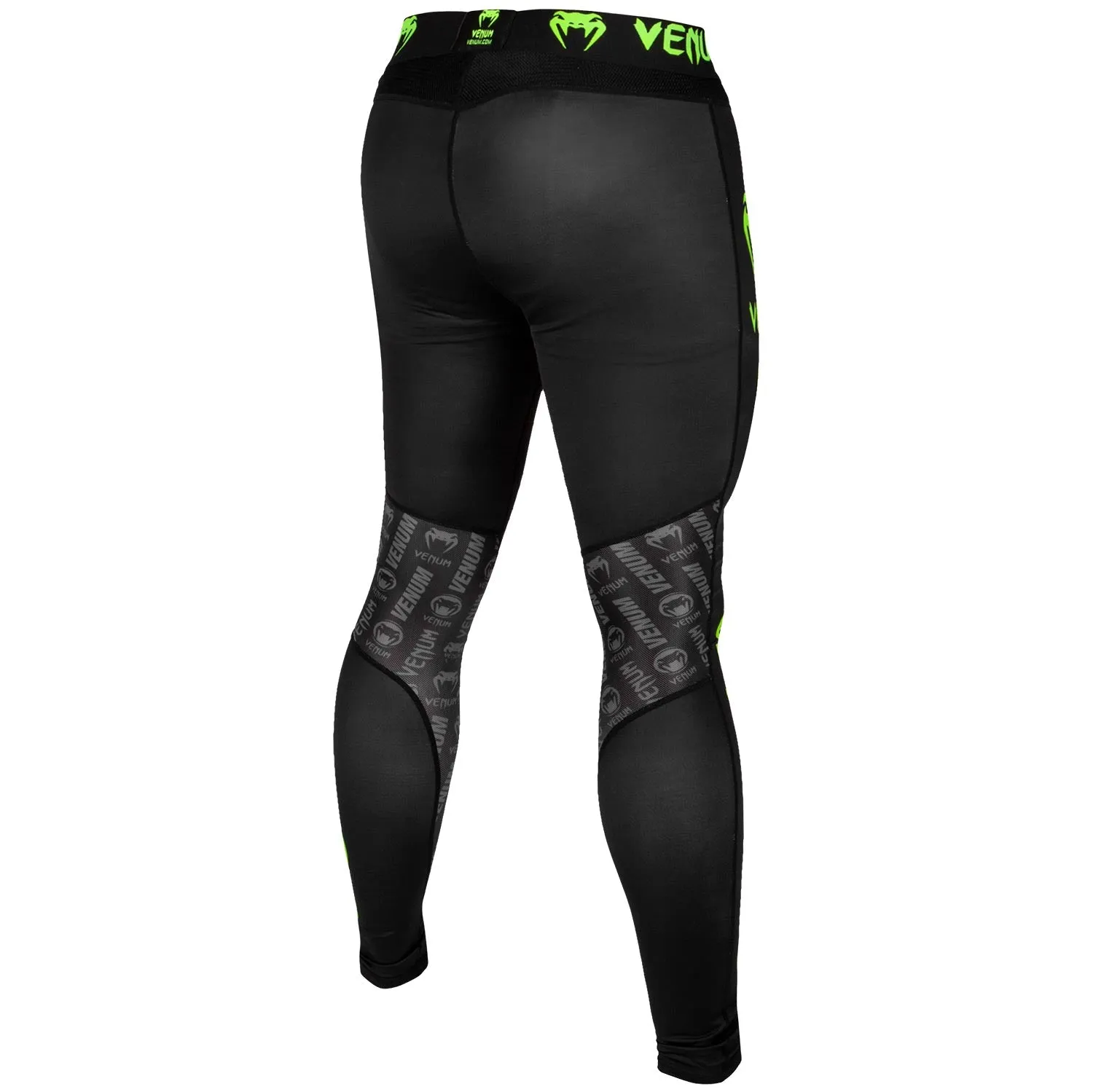 Venum Logos Tights - Black/Neo Yellow