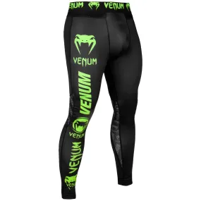 Venum Logos Tights - Black/Neo Yellow
