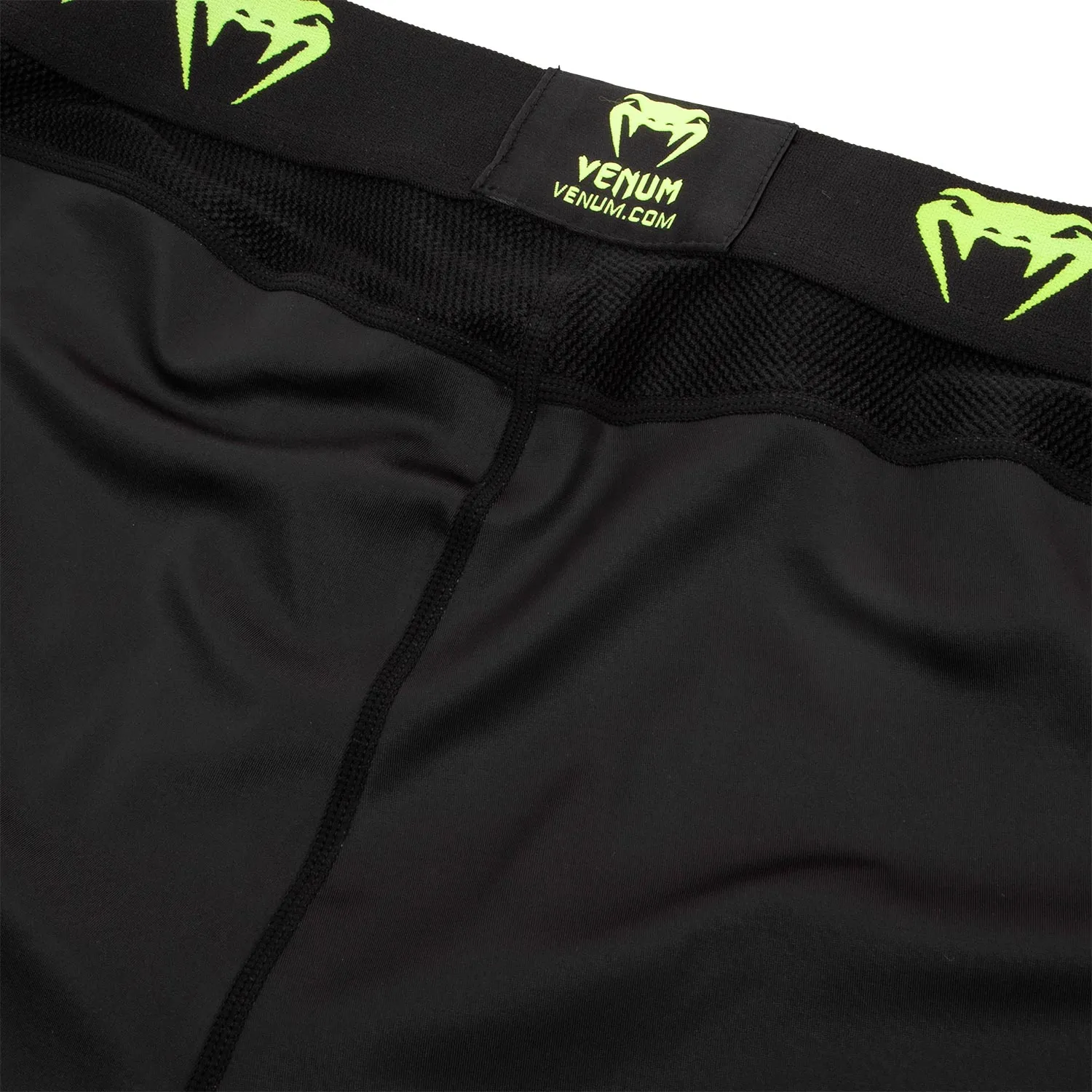 Venum Logos Tights - Black/Neo Yellow