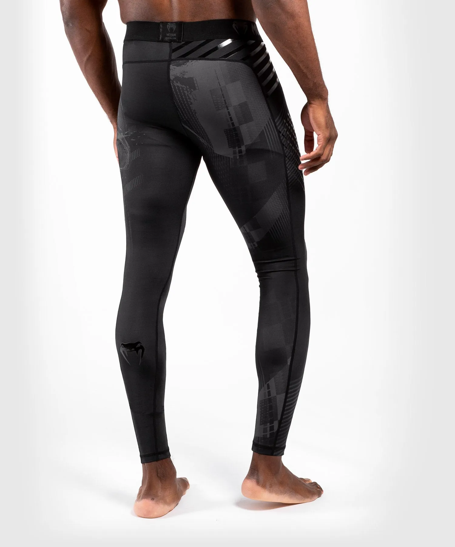 Venum Skull Compression Tights - Black/Black