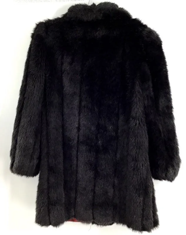 Vintage American Signature Women's Black Overcoat