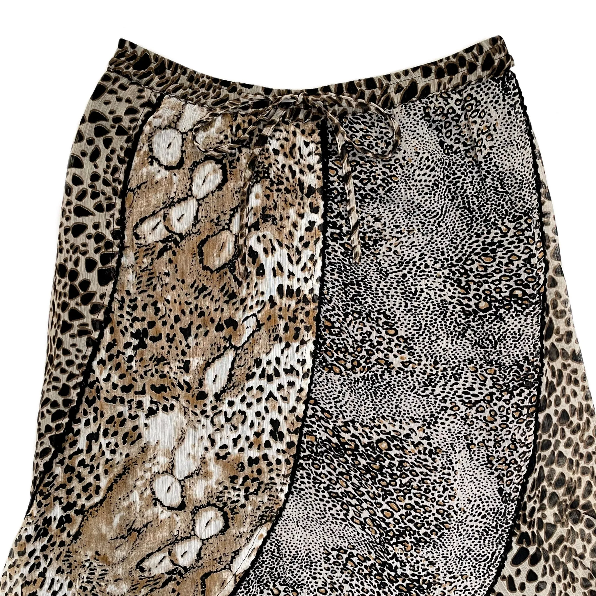 VINTAGE ANIMAL PRINT MAXI SKIRT SIZE SMALL