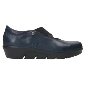 Wolky Cursa Denim Croco Leather Combo Loafer (Women's)