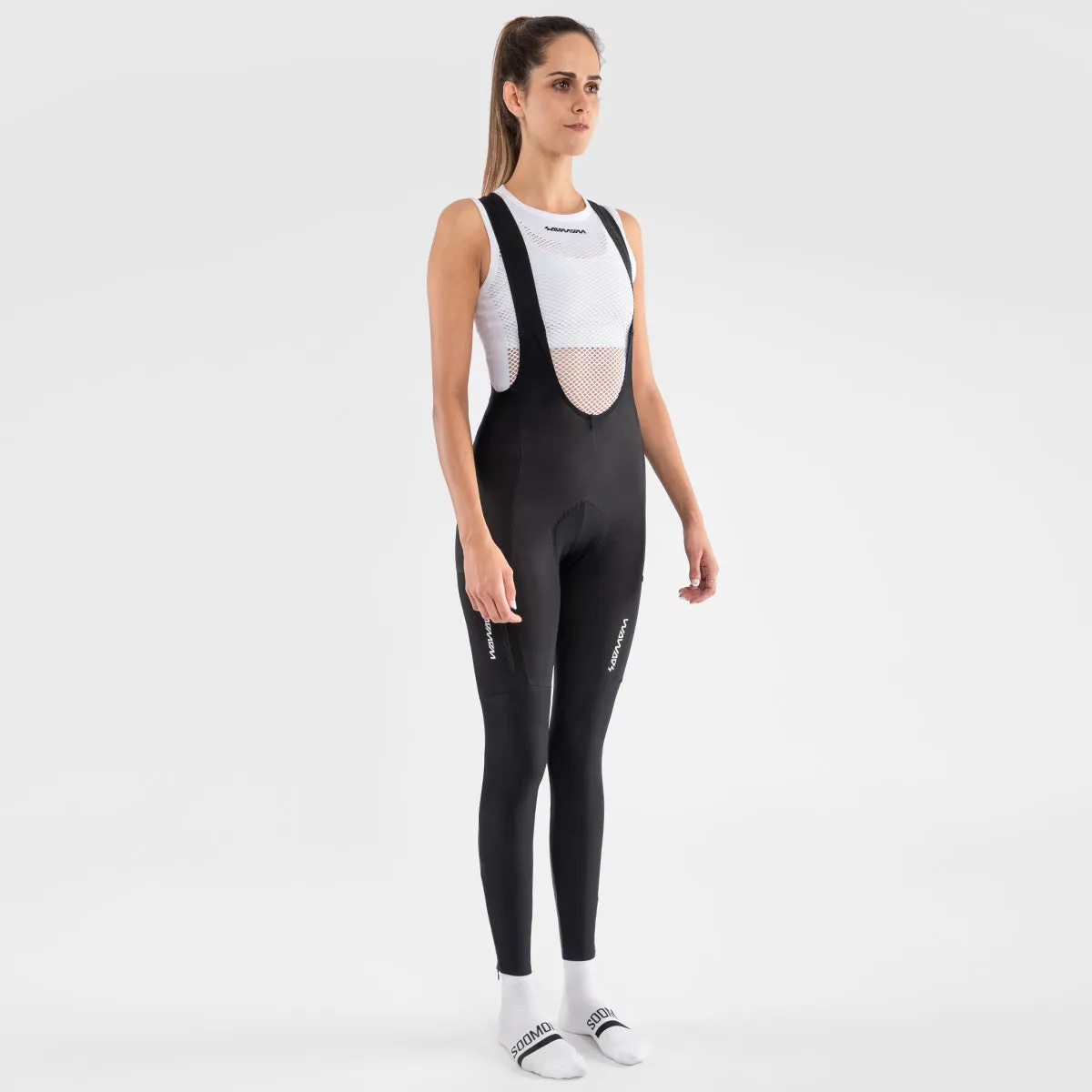 Women's All-Around Thermal Bib Tights - Black