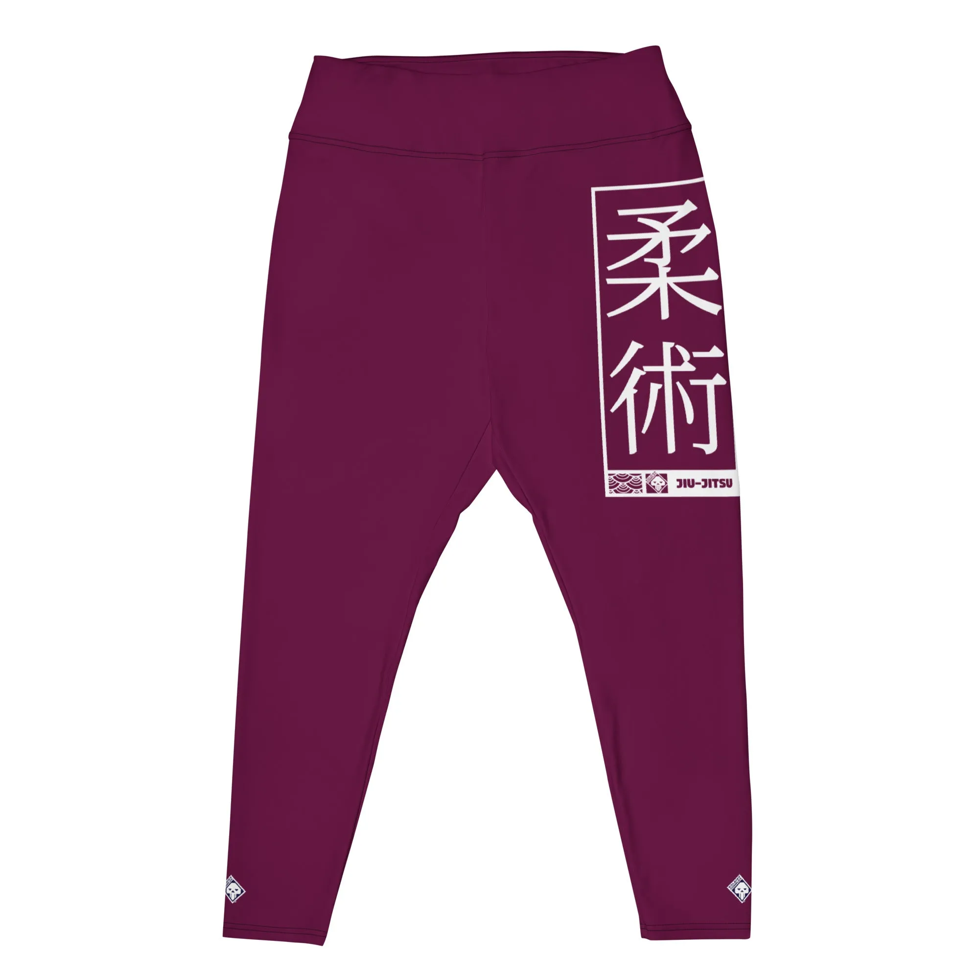 Women's Plus Size Yoga Pants Workout Leggings For Jiu Jitsu 013 - Tyrian Purple