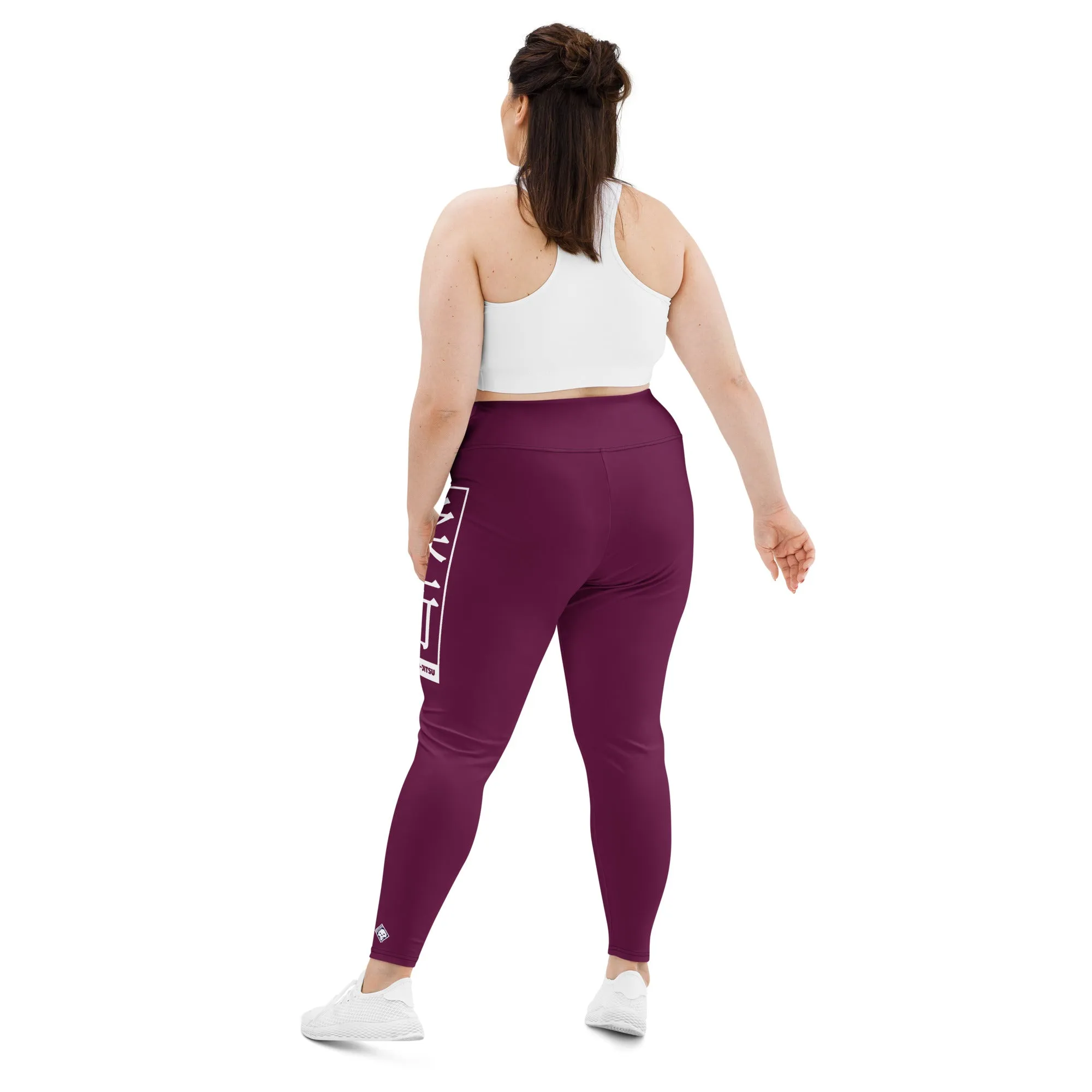 Women's Plus Size Yoga Pants Workout Leggings For Jiu Jitsu 013 - Tyrian Purple
