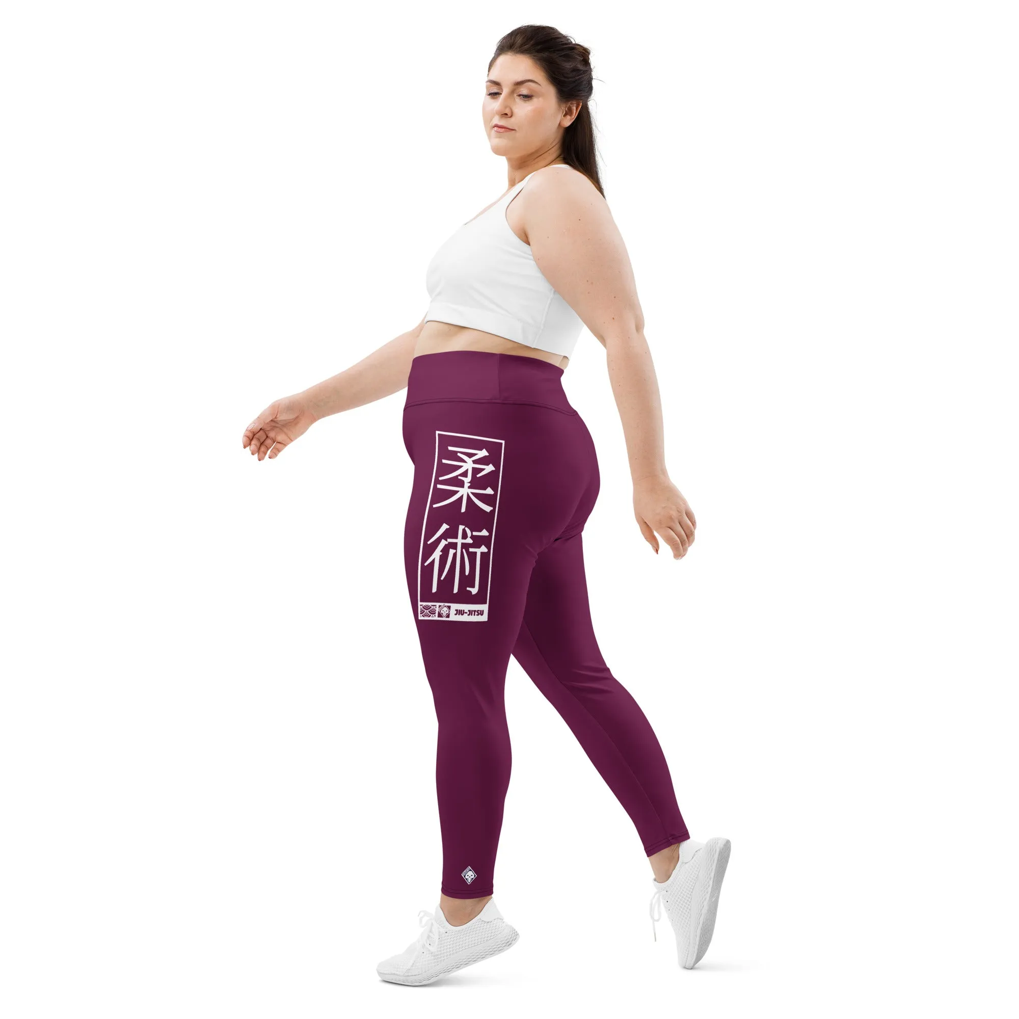 Women's Plus Size Yoga Pants Workout Leggings For Jiu Jitsu 013 - Tyrian Purple