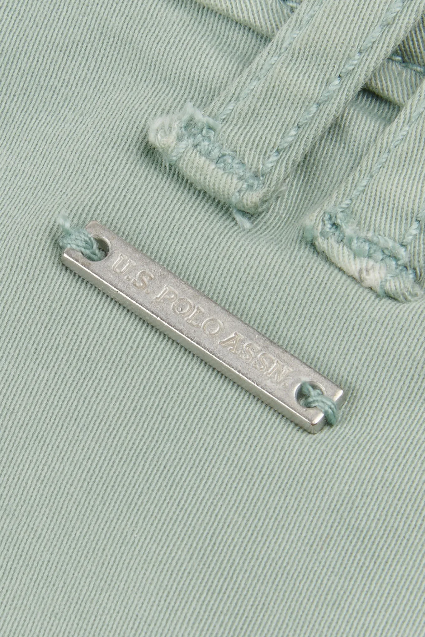 Women's Rolled Hem Chino Trouser in Iceberg Green